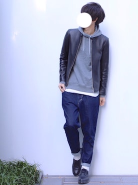 とっしーさん（メンズ・184cm）の冬コーディネート