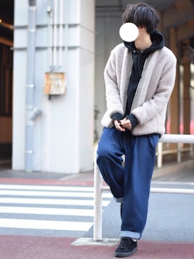 「SLICK（スリック）のアイテム（ジャケット/アウター）」を使った、とっしーさん（メンズ・184cm）の冬コーディネート