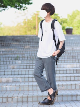 「TROVE（トローヴ）のアイテム（アクセサリー）」を使った、とっしーさん（メンズ・184cm）の春コーディネート