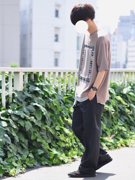 とっしーさん（メンズ・184cm）の夏コーディネート