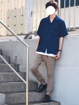「Danner（ダナー）のアイテム」を使った、とっしーさん（メンズ・184cm）の夏コーディネート