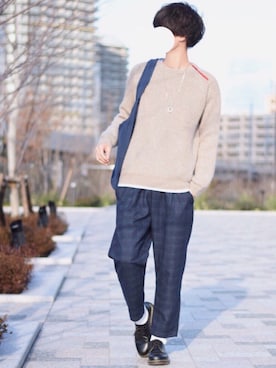 「Dr. Martens（ドクターマーチン）のDr.Martens / ドクターマーチン 1461 3EYE GIBSON SHOE 3ホール ギブソン シューズ ブーツ（ブーツ）」を使った、とっしーさん（メンズ・184cm）の冬コーディネート