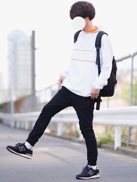 「YARD PLUS（ヤードプリュス）のアイテム」を使った、とっしーさん（メンズ・184cm）の春コーディネート