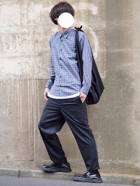 「THEE（シー）のアイテム」を使った、とっしーさん（メンズ・184cm）の春コーディネート