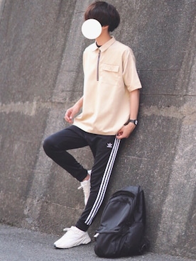 「Yeezy（イージー）のアイテム」を使った、とっしーさん（メンズ・184cm）の夏コーディネート