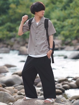 とっしーさん（メンズ・184cm）の夏コーディネート