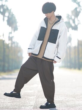 「JOURNAL STANDARD relume（ジャーナルスタンダード　レリューム）のアイテム（スウェット）」を使った、とっしーさん（メンズ・184cm）の秋コーディネート