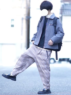 「DOOPZ（ドープス）のDOOPZ バックパック（バックパック/リュック）」を使った、とっしーさん（メンズ・184cm）の秋コーディネート