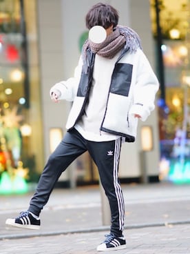 とっしーさん（メンズ・184cm）の冬コーディネート