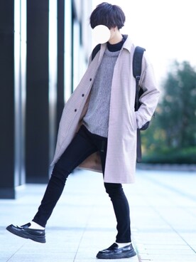 「ADER error（アーダーエラー）のアイテム（レッグウェア）」を使った、とっしーさん（メンズ・184cm）の冬コーディネート