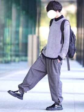 「DOOPZ（ドープス）のDOOPZ バックパック（バックパック/リュック）」を使った、とっしーさん（メンズ・184cm）の冬コーディネート