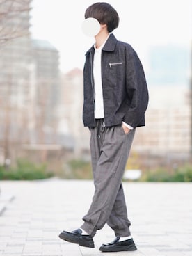 とっしーさん（メンズ・184cm）の冬コーディネート