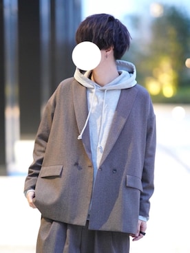「DOOPZ（ドープス）のアイテム（パーカー）」を使った、とっしーさん（メンズ・184cm）の春コーディネート