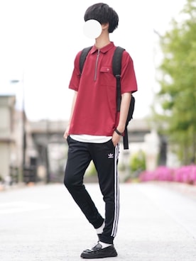 「ADER error（アーダーエラー）のアイテム」を使った、とっしーさん（メンズ・184cm）の春コーディネート