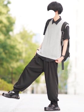 「DOOPZ（ドープス）のDOOPZ バックパック（バックパック/リュック）」を使った、とっしーさん（メンズ・184cm）の夏コーディネート