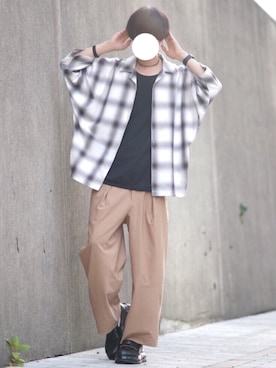 「SHAREEF（シャリーフ）のアイテム」を使った、とっしーさん（メンズ・184cm）の夏コーディネート