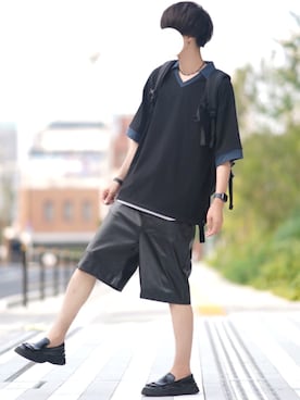 「DOOPZ（ドープス）のアイテム」を使った、とっしーさん（メンズ・184cm）の夏コーディネート