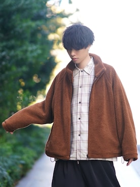 「DOOPZ（ドープス）のアイテム（ブルゾン）」を使った、とっしーさん（メンズ・184cm）の秋コーディネート