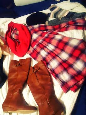 「plaid」｜「アイテム（ワンピース/ドレス）」を使った、nutmegさん（レディース・165cm）の秋コーディネート