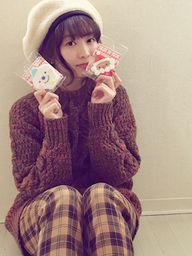 「NOMBRE IMPAIR（ノンブルアンペール）のアイテム（パンツ）」を使った、うららさん（レディース・156cm）の冬コーディネート