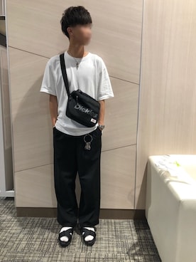「アイテム（バングル/リストバンド）」を使った、Matoさん（メンズ・175cm・20代）の夏コーディネート