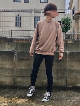 「CONVERSE TOKYO（コンバーストウキョウ）のアイテム（スウェット）」を使った、Matoさん（メンズ・175cm）の秋コーディネート