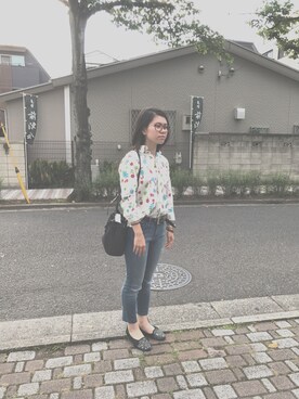 「GLITTER（グリッター）のアイテム」を使った、おまみ🦋🍃さん（レディース・156cm）の秋コーディネート