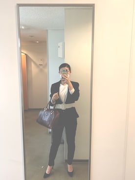 「AIGNER（アイグナー）のアイテム」を使った、おまみ🦋🍃さん（レディース・156cm）の春コーディネート