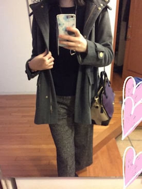 「Abahouse Devinette（ドゥヴィネット）のアイテム（その他アウター）」を使った、saeさん（レディース・169cm）の秋コーディネート