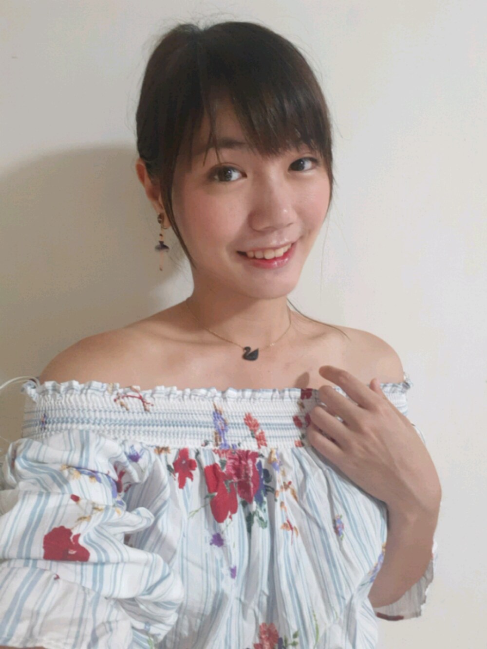 「大人カジュアル、ZARA」｜「SWAROVSKIのアイテム（ネックレス、ブラック系）」を使った、ルビーさん（レディース・158cm）の夏コーディネートの1枚目の写真