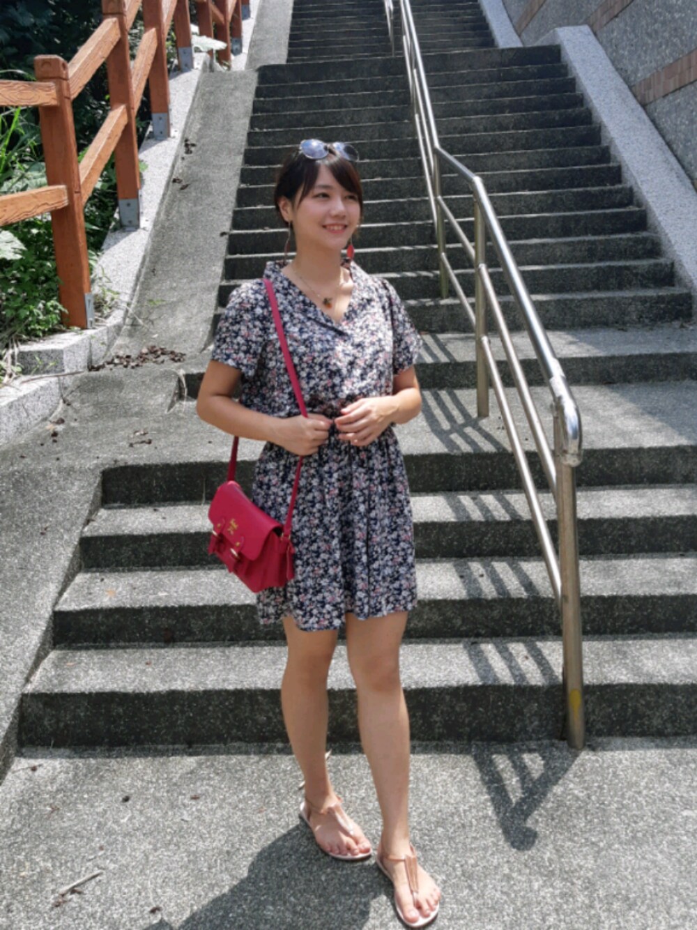 「summer、花柄」｜「Heatherのアイテム（つなぎ/オールインワン、その他）」を使った、ルビーさん（レディース・158cm）の秋コーディネートの1枚目の写真