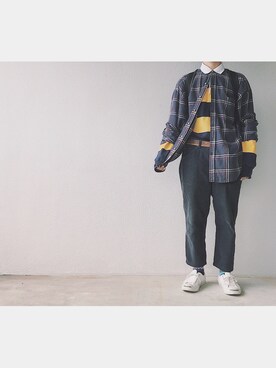 「CONVERSE（コンバース）のCONVERSE コンバース ジャック パーセル / JACK PURCEL（スニーカー）」を使った、Hiroさん（メンズ・170cm）の春コーディネート