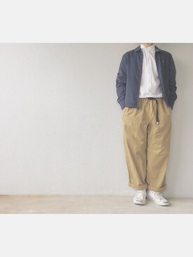 「CONVERSE（コンバース）のCONVERSE コンバース ジャック パーセル / JACK PURCEL（スニーカー）」を使った、Hiroさん（メンズ・170cm）の春コーディネート