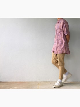 「CONVERSE（コンバース）のCONVERSE コンバース ジャック パーセル / JACK PURCEL（スニーカー）」を使った、Hiroさん（メンズ・170cm）の夏コーディネート