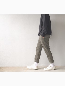 「CONVERSE（コンバース）のCONVERSE コンバース ジャック パーセル / JACK PURCEL（スニーカー）」を使った、Hiroさん（メンズ・170cm）の秋コーディネート