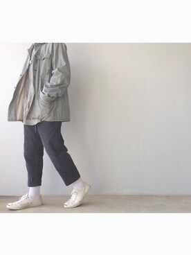 「CONVERSE（コンバース）のCONVERSE コンバース ジャック パーセル / JACK PURCEL（スニーカー）」を使った、Hiroさん（メンズ・170cm）の秋コーディネート