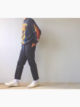 「CONVERSE（コンバース）のCONVERSE コンバース ジャック パーセル / JACK PURCEL（スニーカー）」を使った、Hiroさん（メンズ・170cm）の秋コーディネート
