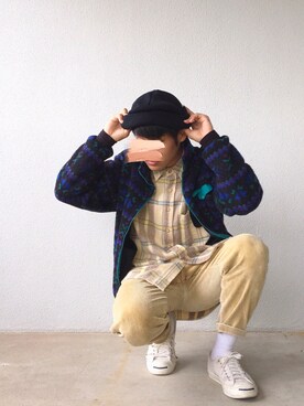 「CONVERSE（コンバース）のCONVERSE コンバース ジャック パーセル / JACK PURCEL（スニーカー）」を使った、Hiroさん（メンズ・170cm）の秋コーディネート