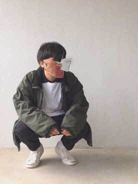 「CONVERSE（コンバース）のCONVERSE コンバース ジャック パーセル / JACK PURCEL（スニーカー）」を使った、Hiroさん（メンズ・170cm）の秋コーディネート