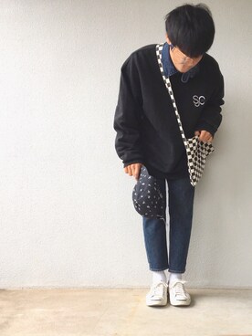 「CONVERSE（コンバース）のCONVERSE コンバース ジャック パーセル / JACK PURCEL（スニーカー）」を使った、Hiroさん（メンズ・170cm）の秋コーディネート