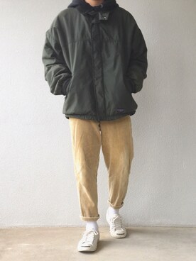 「CONVERSE（コンバース）のCONVERSE コンバース ジャック パーセル / JACK PURCEL（スニーカー）」を使った、Hiroさん（メンズ・170cm）の冬コーディネート