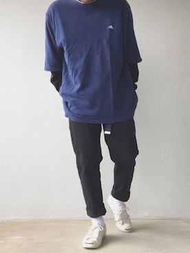 「CONVERSE（コンバース）のCONVERSE コンバース ジャック パーセル / JACK PURCEL（スニーカー）」を使った、Hiroさん（メンズ・170cm）の冬コーディネート