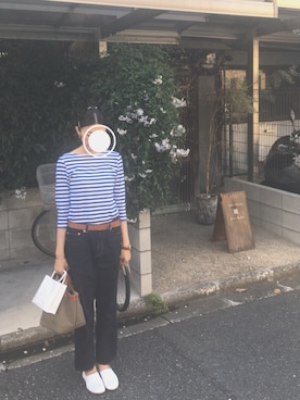 「YAECA」｜「アイテム（スリッポン）」を使った、kuさん（レディース・168cm）の夏コーディネート