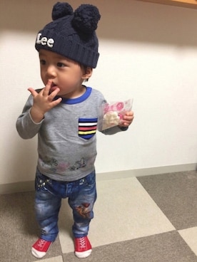 ＊SK.HRR＊さん（キッズ・80cm）の冬コーディネート