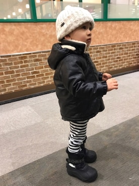 「ボーター」｜「アイテム（その他）」を使った、＊SK.HRR＊さん（キッズ・90cm）の冬コーディネート