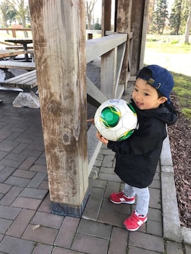 「サッカー」｜「アイテム（その他）」を使った、＊SK.HRR＊さん（キッズ・90cm）の春コーディネート
