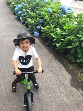 「ストライダー」｜「アイテム（その他）」を使った、＊SK.HRR＊さん（キッズ・100cm）の夏コーディネート