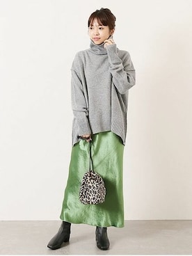 「REMME（レメ）のアイテム」を使った、tsuruさん（レディース・155cm）の秋コーディネート