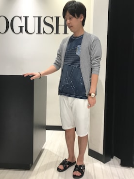 「VOGUISH（ヴォーギッシュ）のアイテム」を使った、武内さん（メンズ・170cm）の夏コーディネート