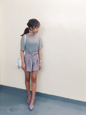 Sherry Chanさん(レディース・153cm)の夏コーディネート